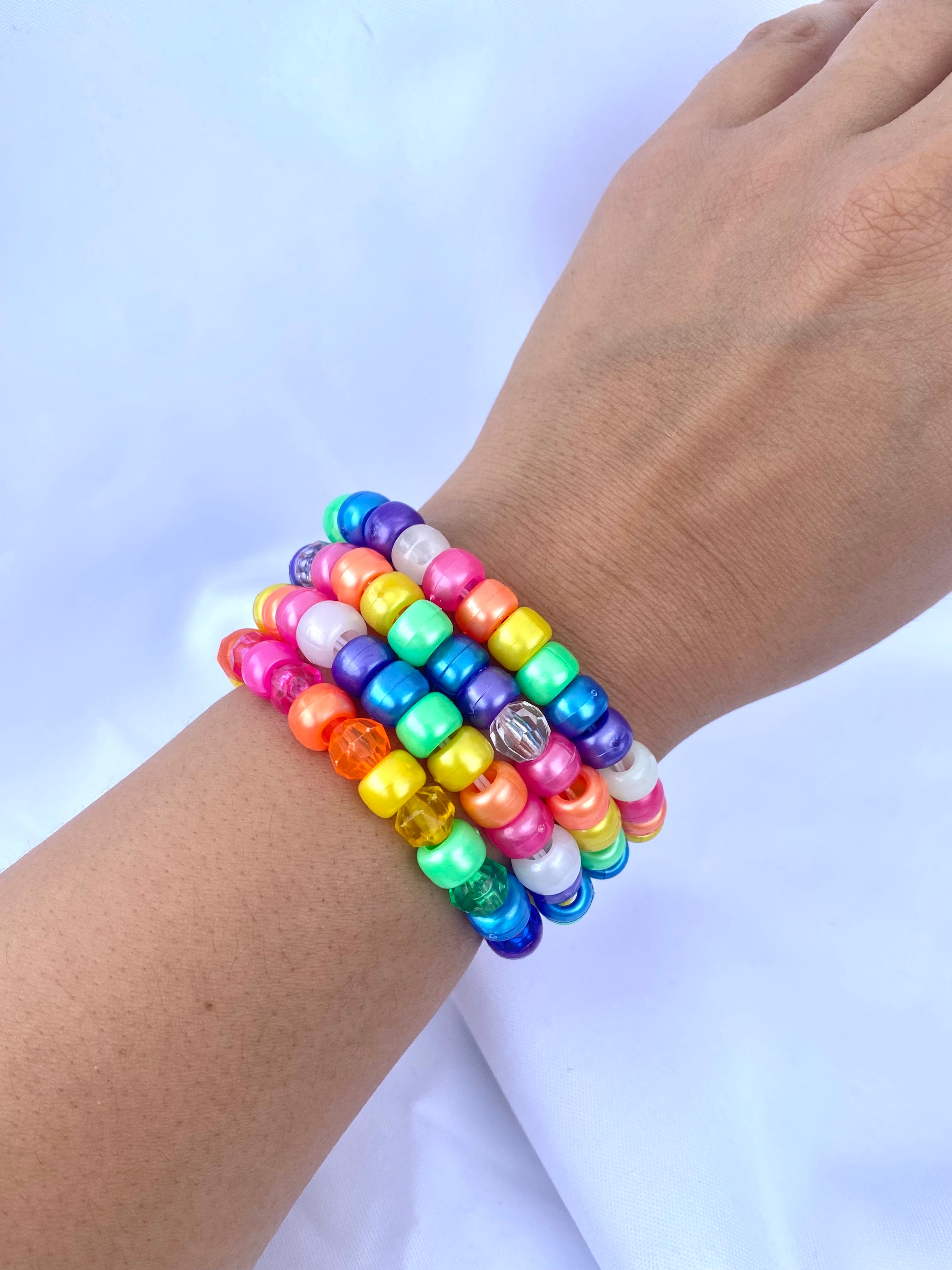 Rainbow Pony Bead Bracelet Everything Elsie
